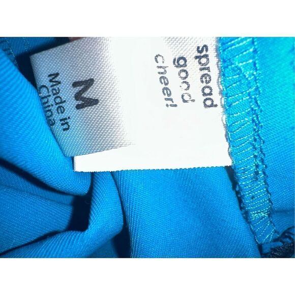 Spread Good Cheer Scrubs Pants Womens MP Medium Petite Navy Blue Utility Pockets - Picture 5 of 5